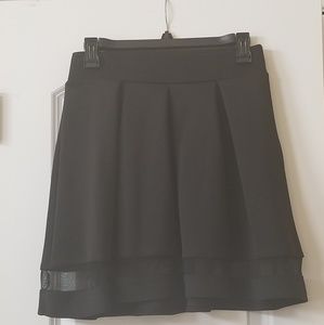 Black Sheer Panel Izzy & Me Skirt